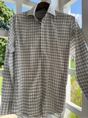 Twillory Leader Non-Iron Gingham Dress Shirt 16 34/35